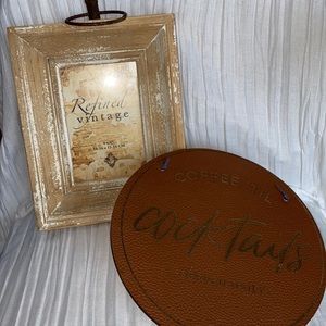 Rustic Farmhouse Vintage Picture Frame and Sign